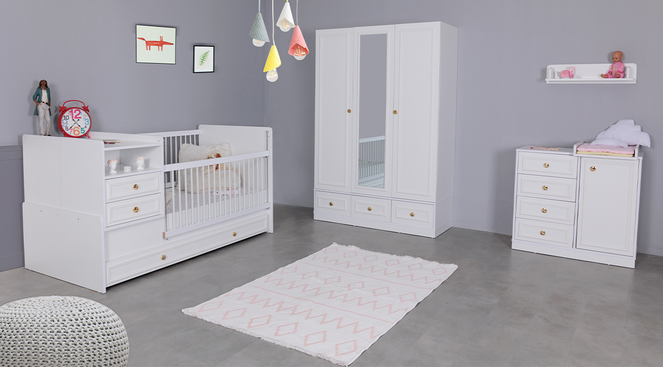 Elya 3 Doors Baby Room Set