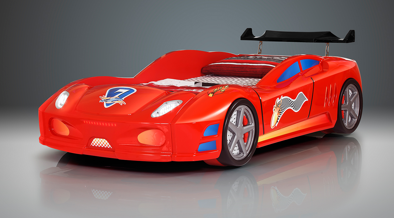 Enzo Red Car Bed