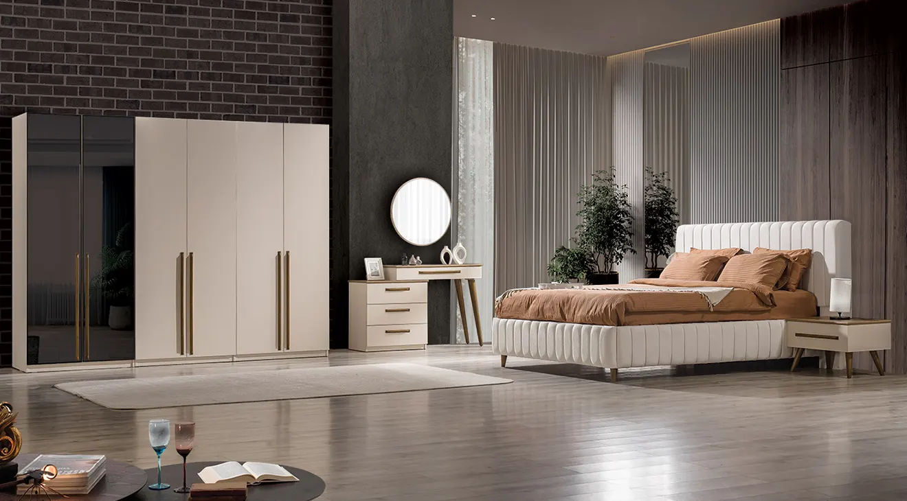 Eva Modern 6 Door Bedroom Set