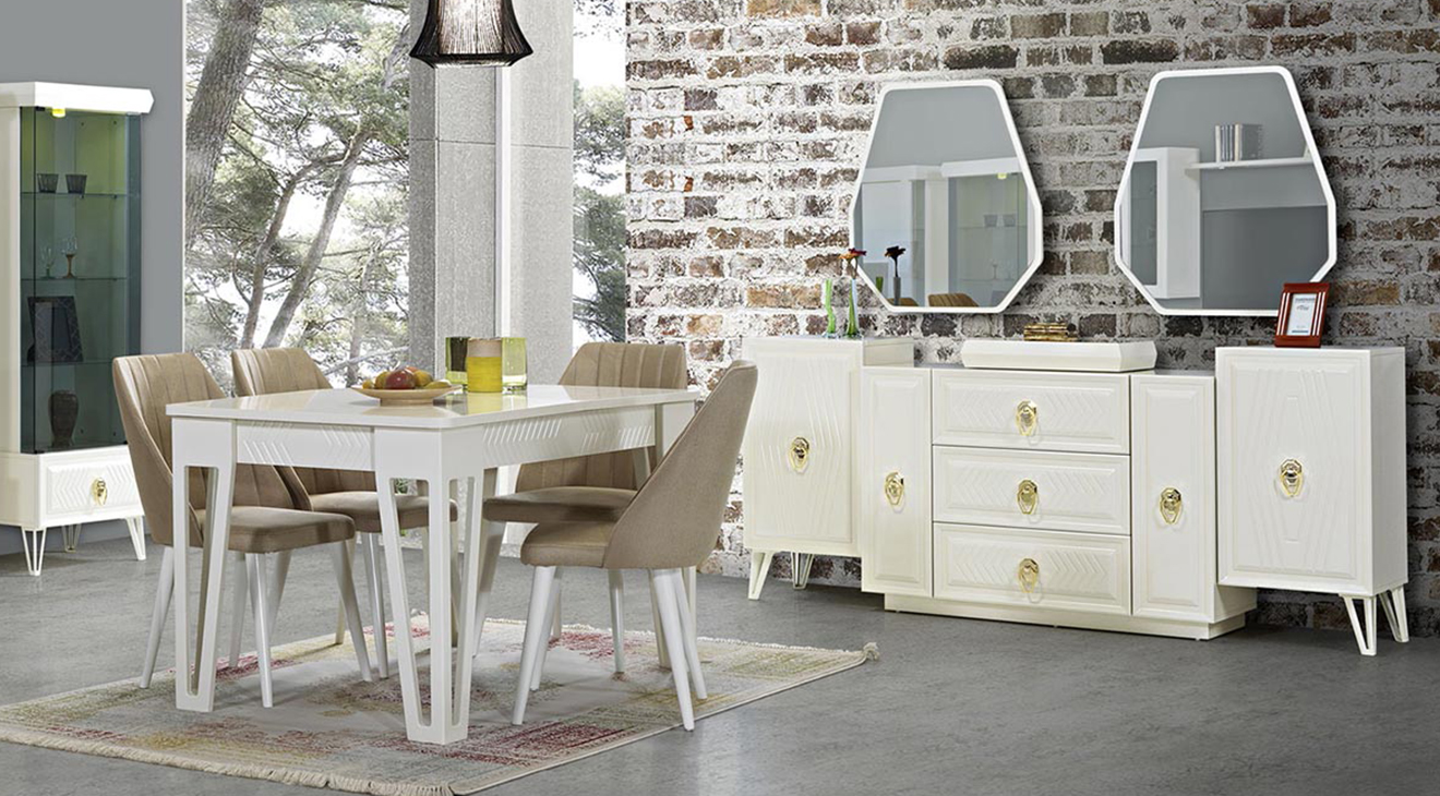 Ezgi Moonstone Dining Room Set