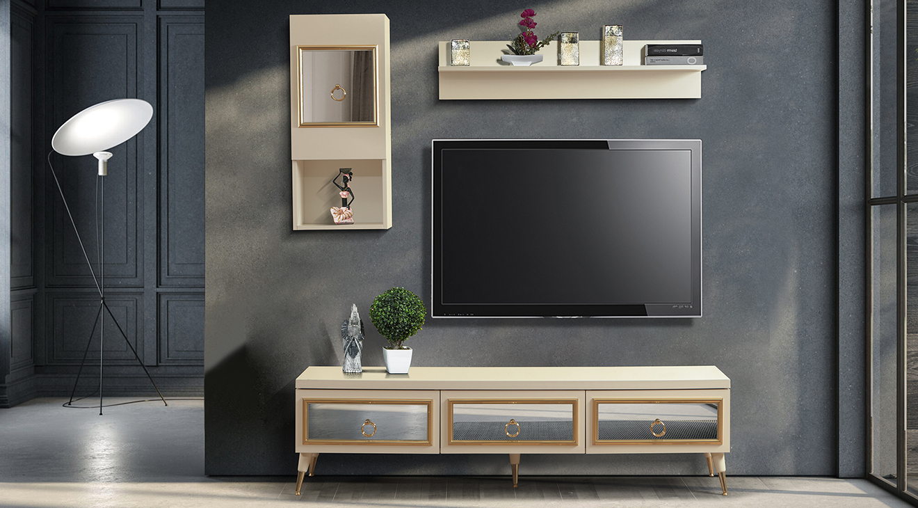 Gold Moonstone Tv Unit