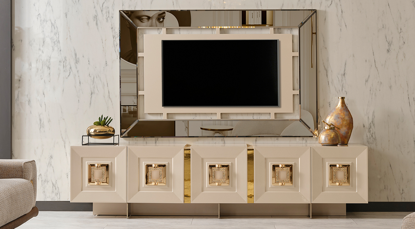 Gloria Moonstone Modern TV Unit
