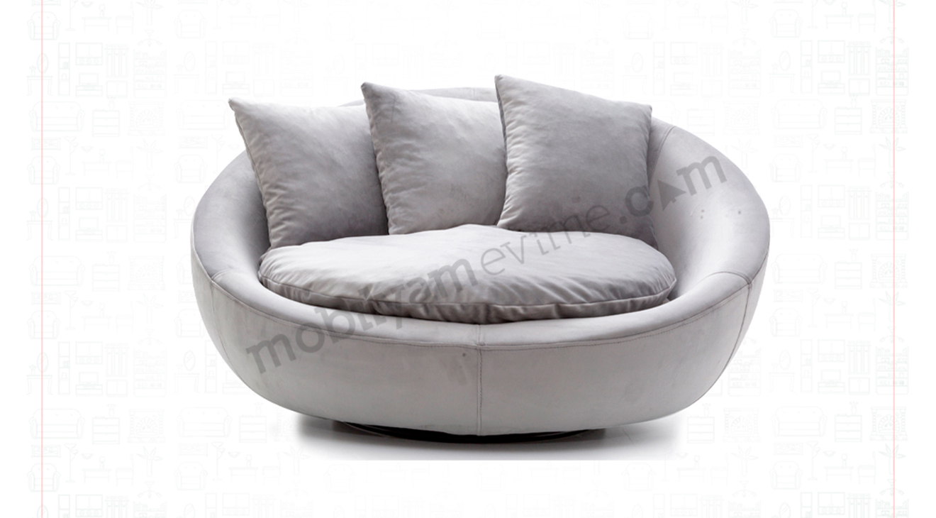 Loca Velvet Round Bergere 2