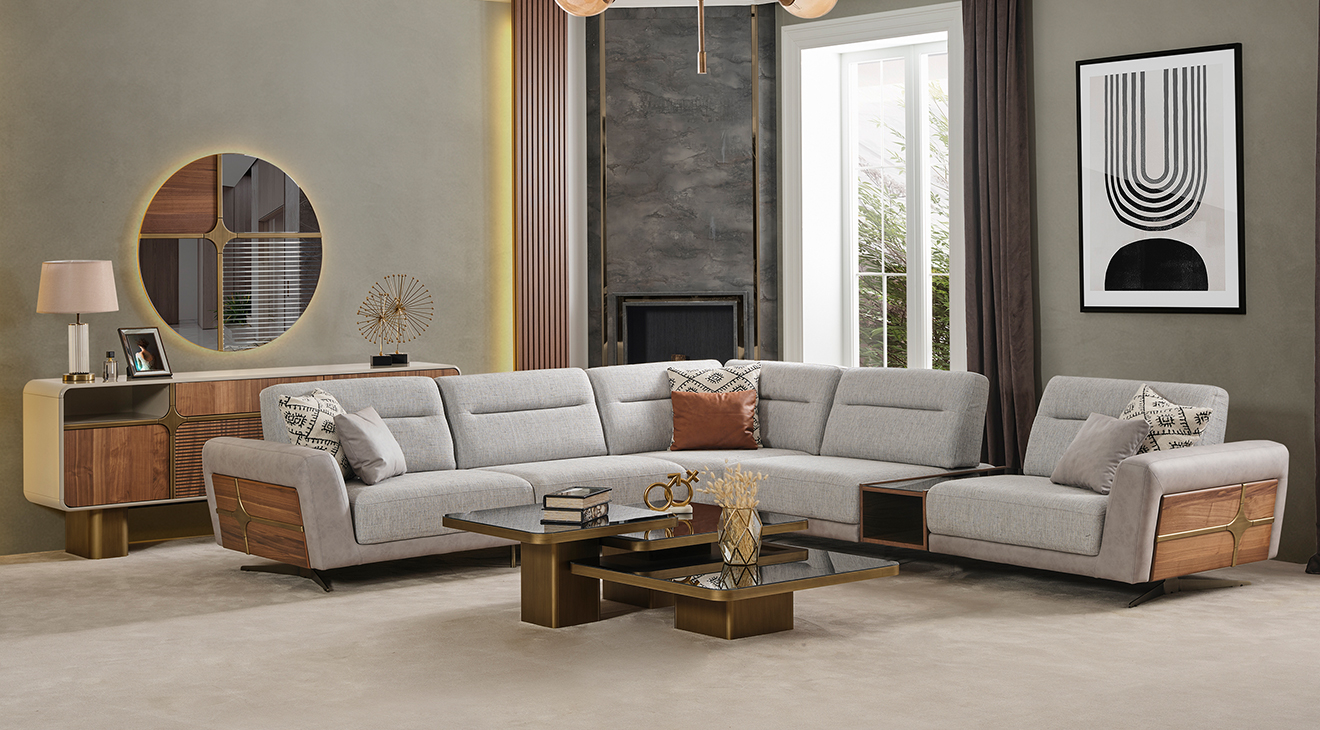 Gusto Corner Sofa Set