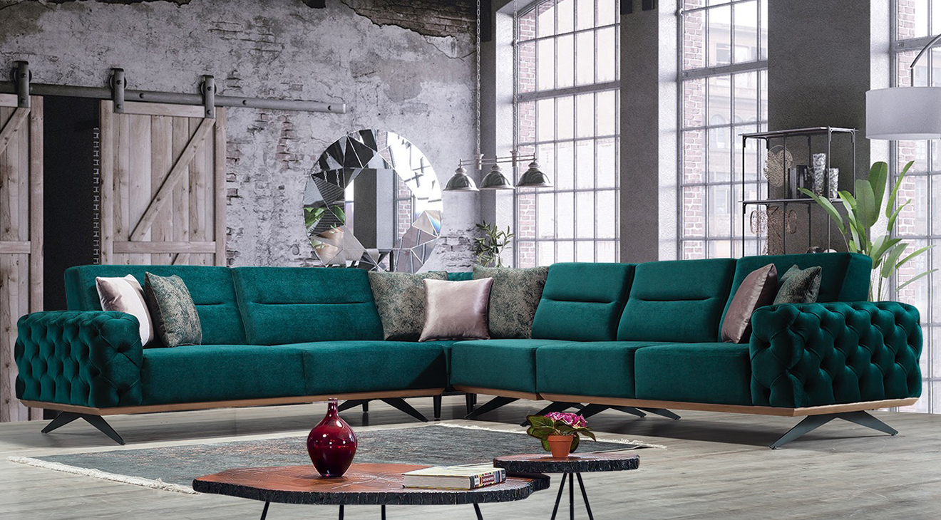 Harmony-A Bed Corner Sofa Set (With Pion)