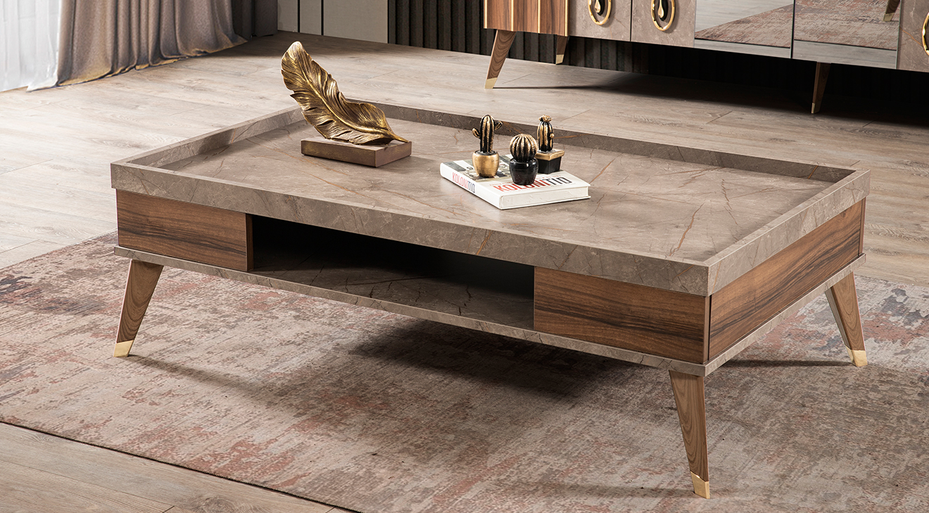 Ipek Wooden Leg Center Table