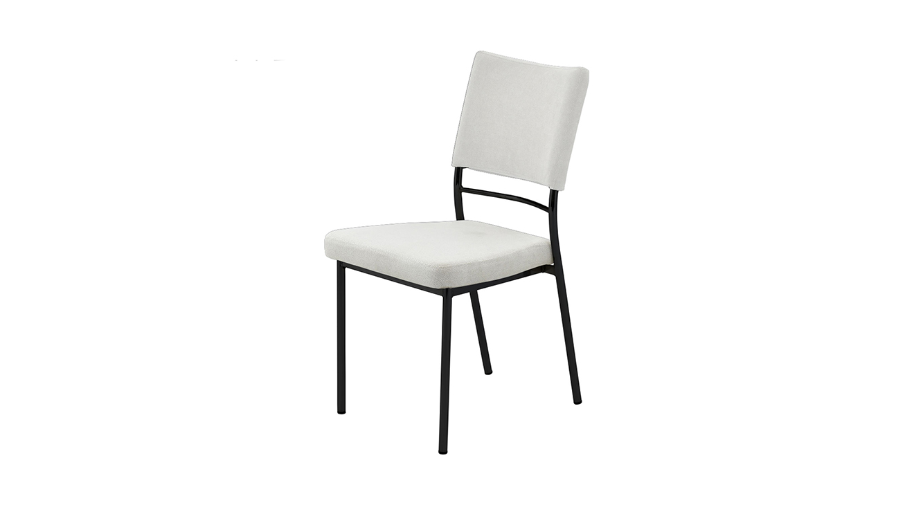 Silk White Black Chair