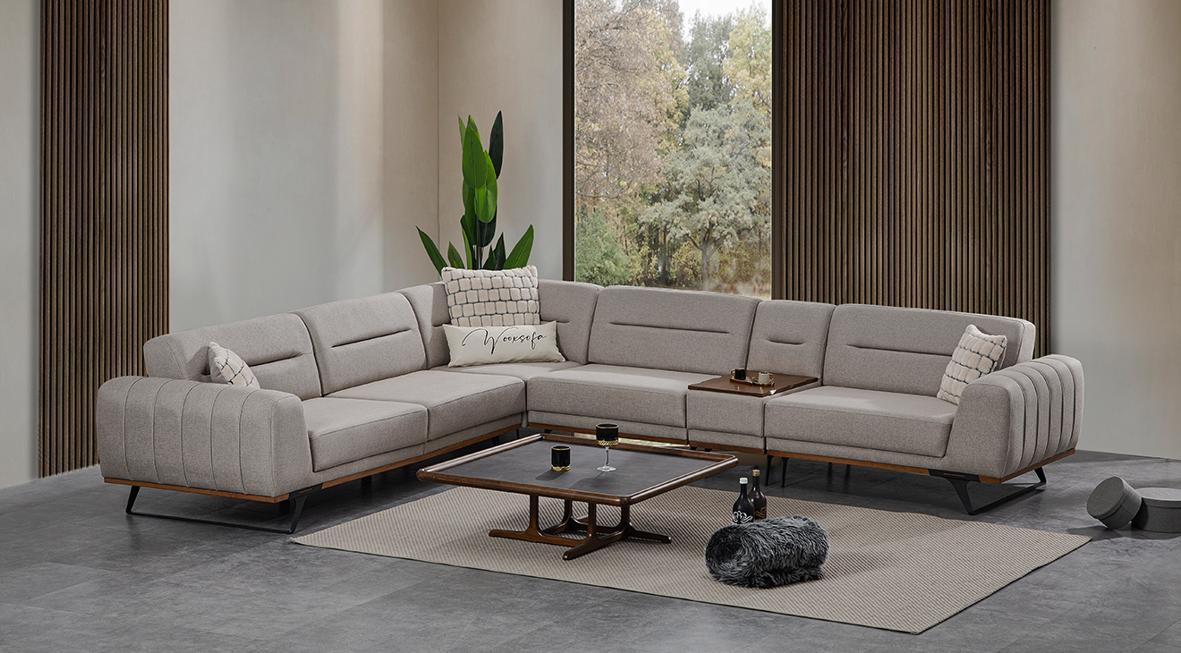 Kent Coffee Table Corner Sofa Set