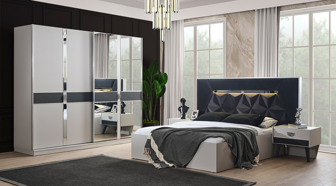 Keops Sliding Door Bedroom Set
