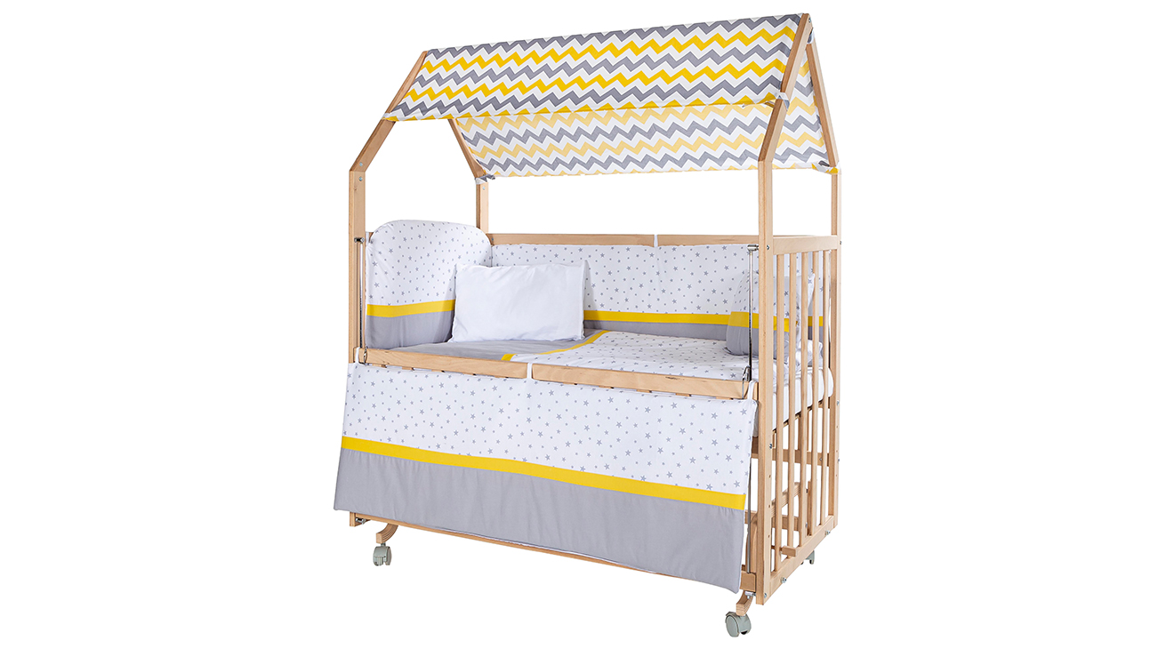 Lemon Annes Side Crib with Wheels