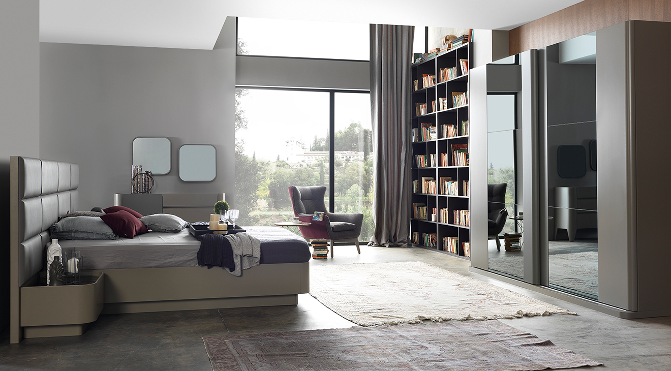 Lena Sliding Door Bedroom Set