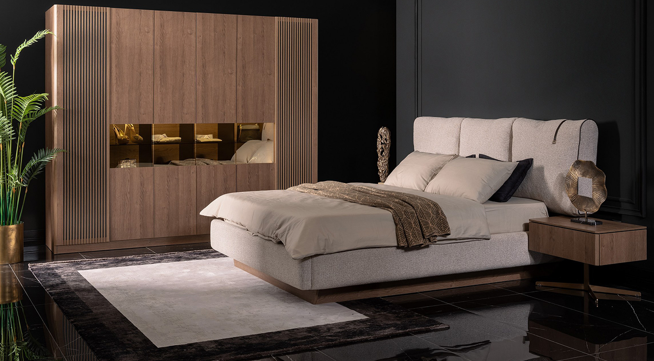 Lizbon Modern 6-Door Bedroom Set