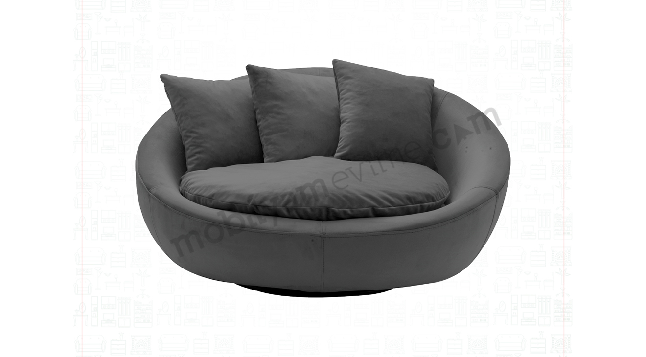 Loca Velvet Round Bergere