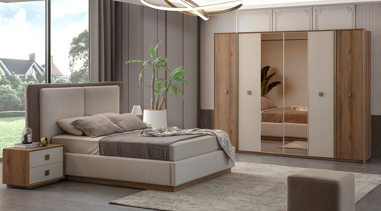 Louvre 6 Door Bedroom Set