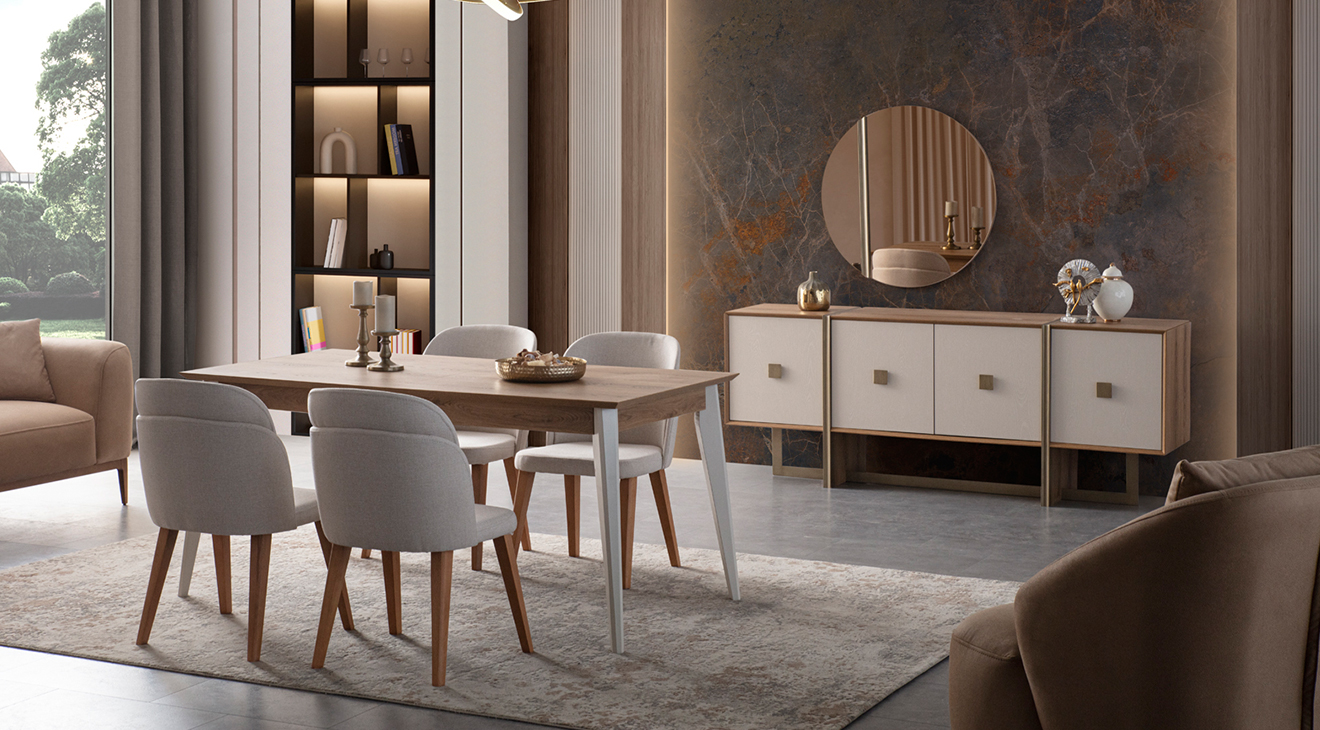 Louvre Modern Dining Room Set