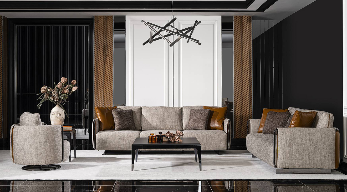 Lucca Modern Sofa Set