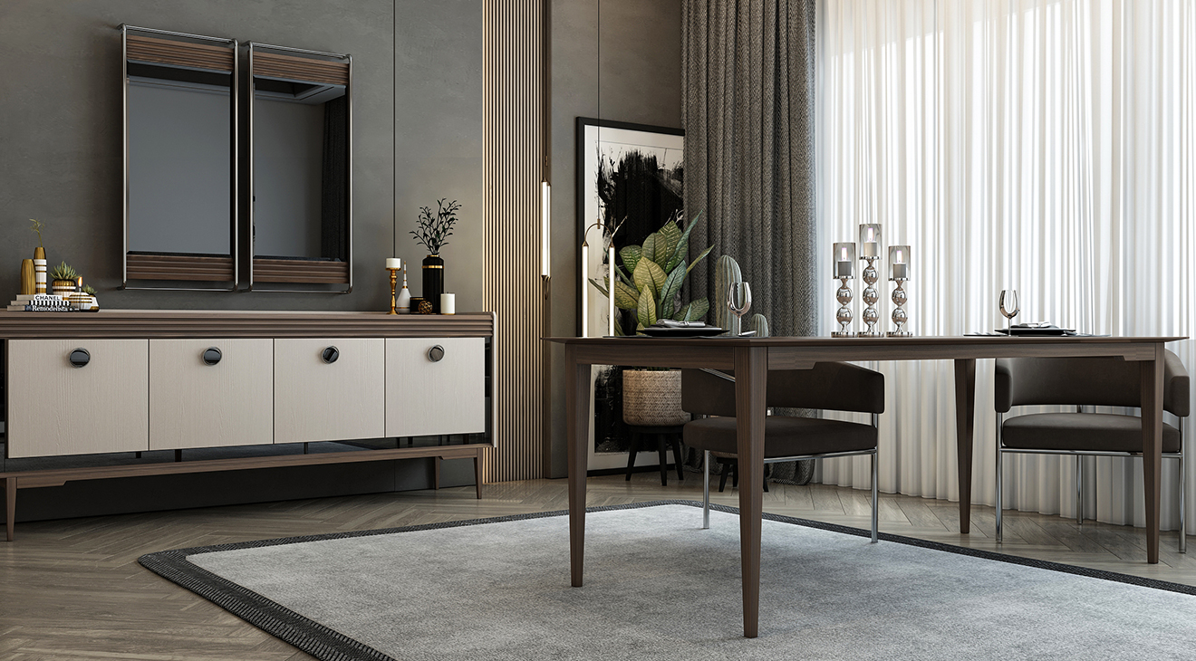 Luna Ecru Dining Room Set