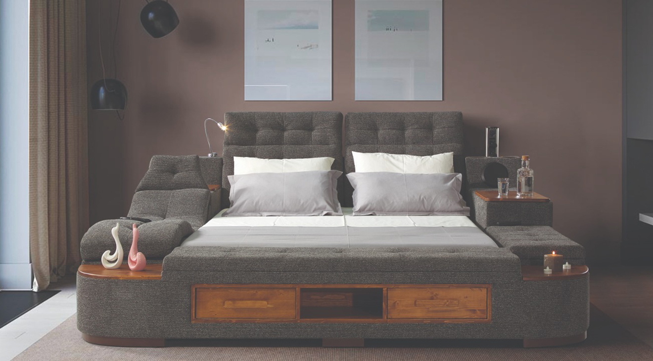 Luxe Life Massage Sound System Smart Bedstead