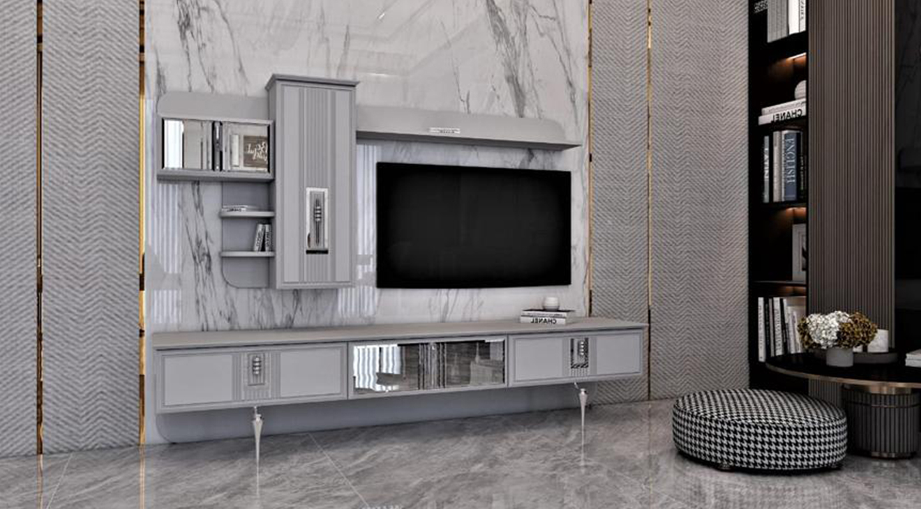 Majeste Fog Gray TV Unit
