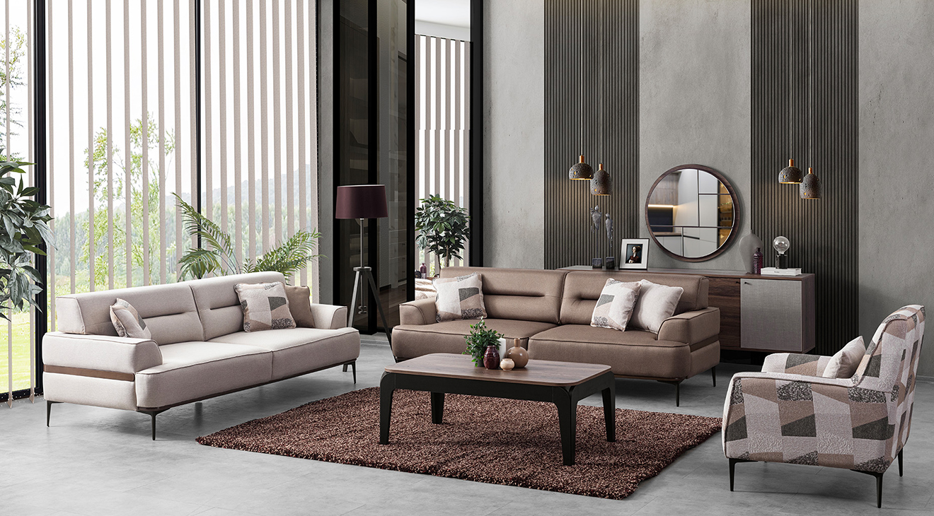 Marsala Modern Sofa Set