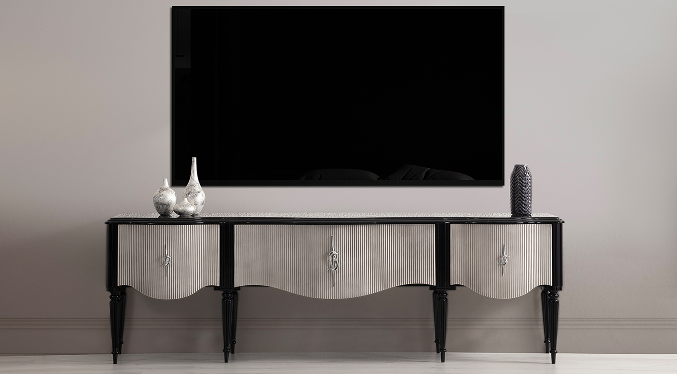 Maserati Wooden Leg TV Unit