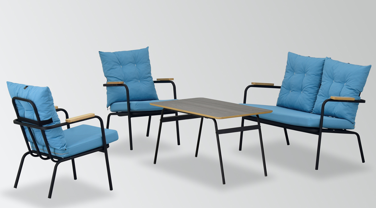 Beyman Blue Balcony Set 2