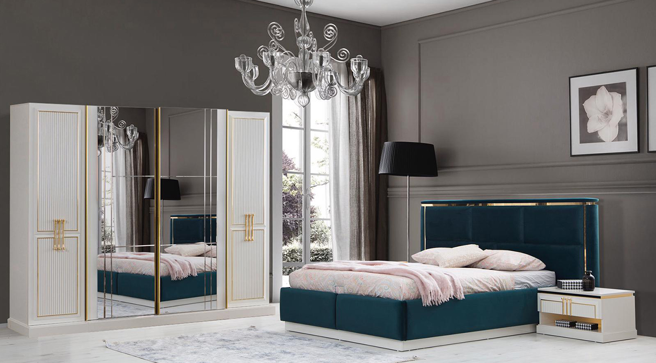Mina Sliding Door Bedroom Set