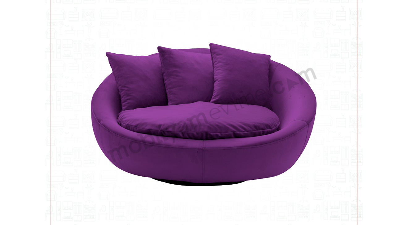 Loca Velvet Round Bergere 7