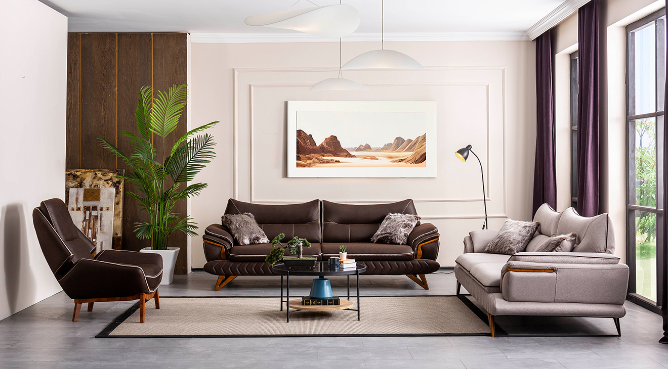 Napoli Modern Sofa Set with Bed