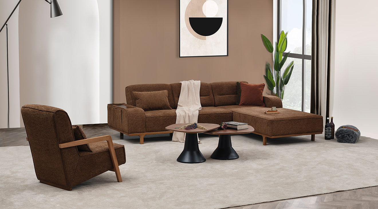 Neron Modern Corner Sofa Set