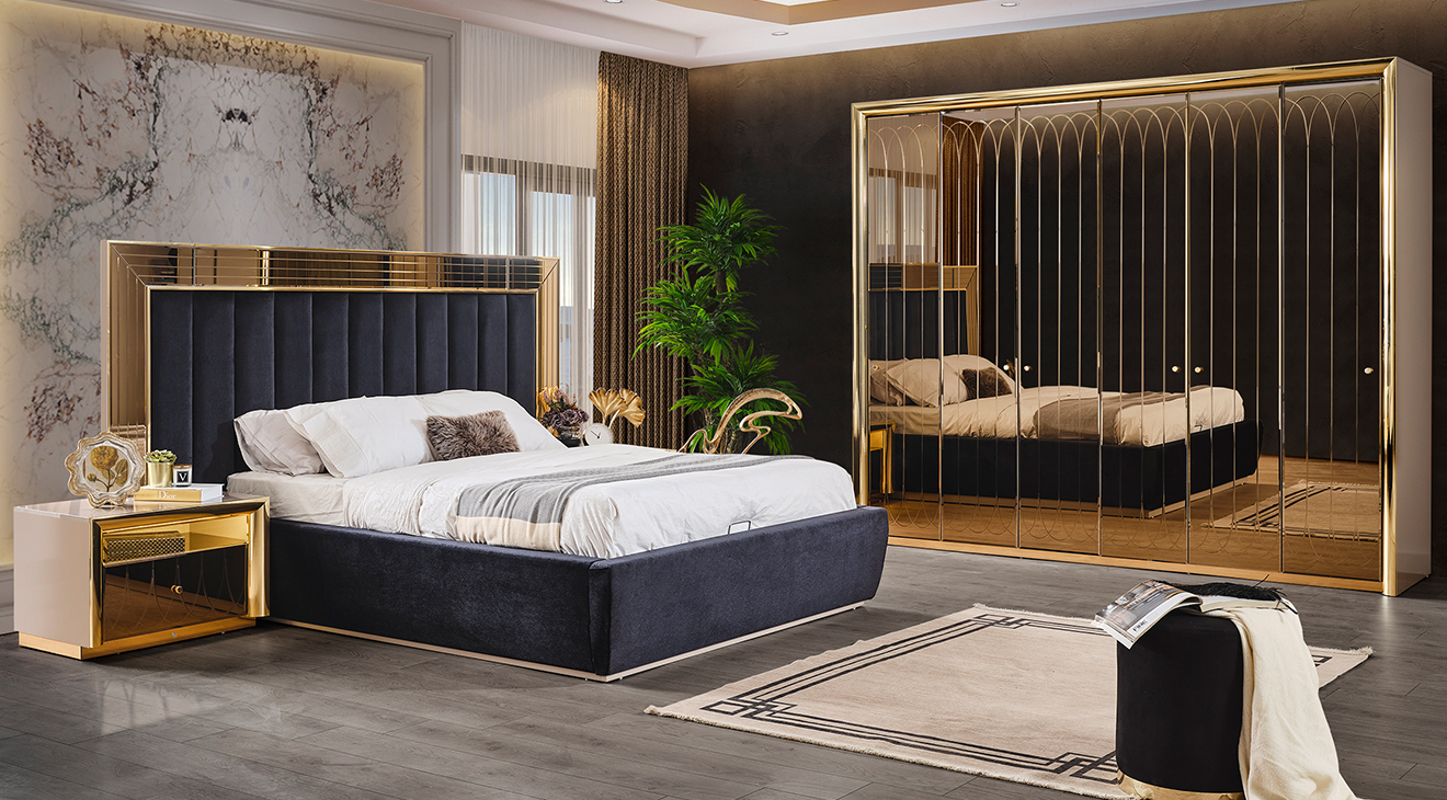 Enluks 6 Door Bedroom Set