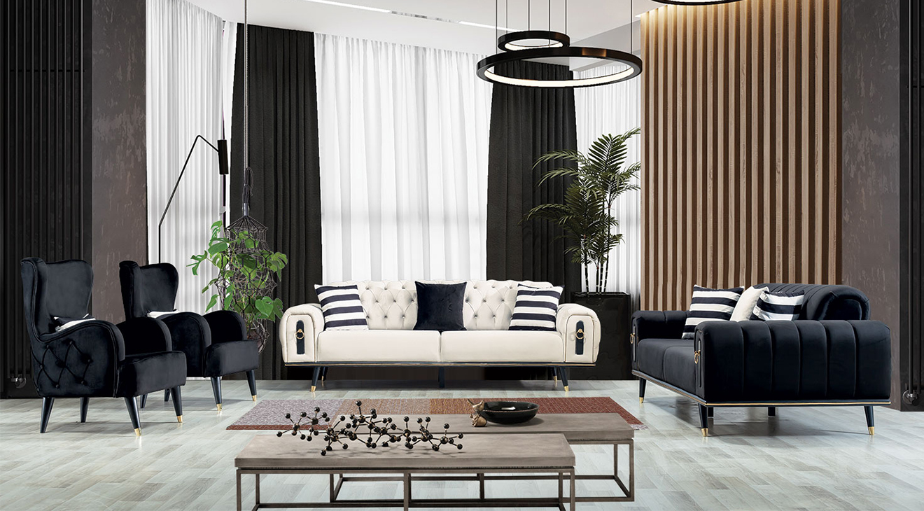 Oddo Chester Sofa Set