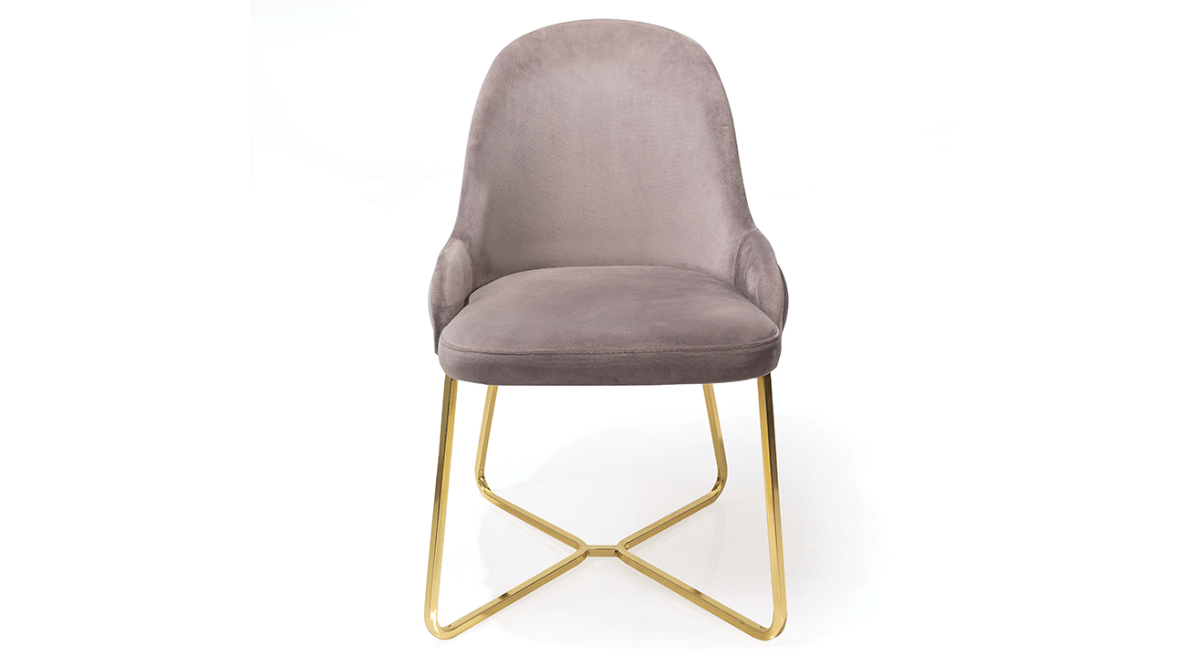 Oliva Gold Metal Ayaklı Sandalye