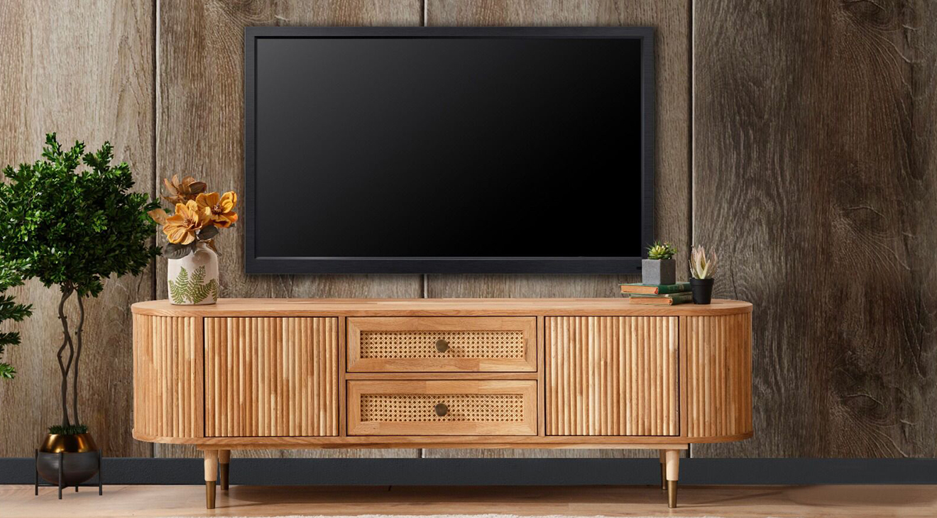Ovo Walnut Modern TV Unit