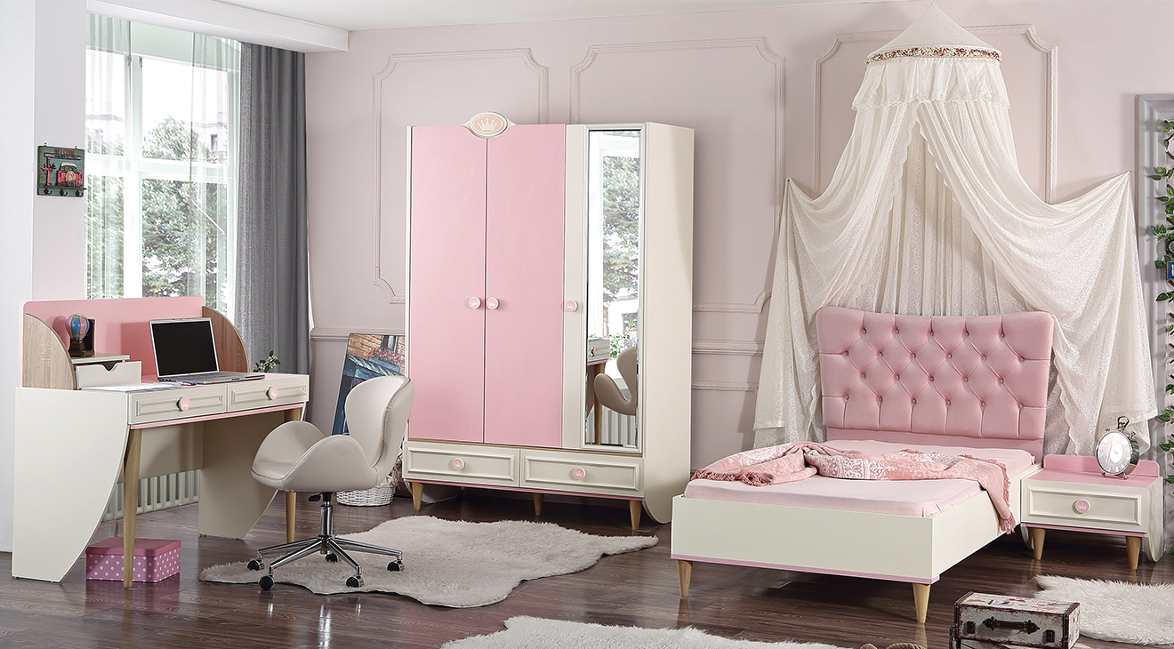 Öykü 3 Doors Young Room Set