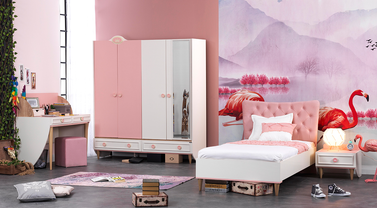 Öykü 4 Doors Young Room Set