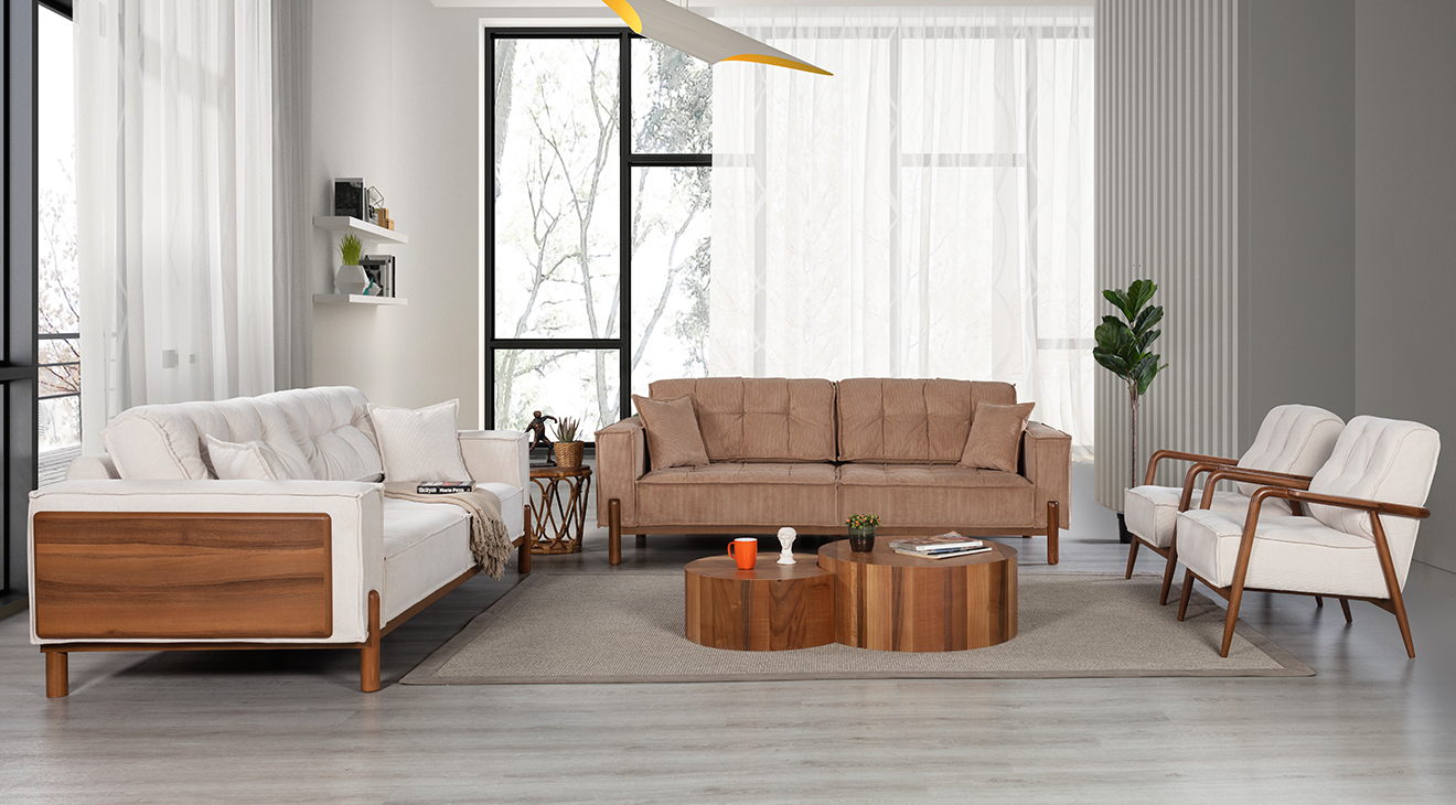 Pamukkale Modern Sofa Set