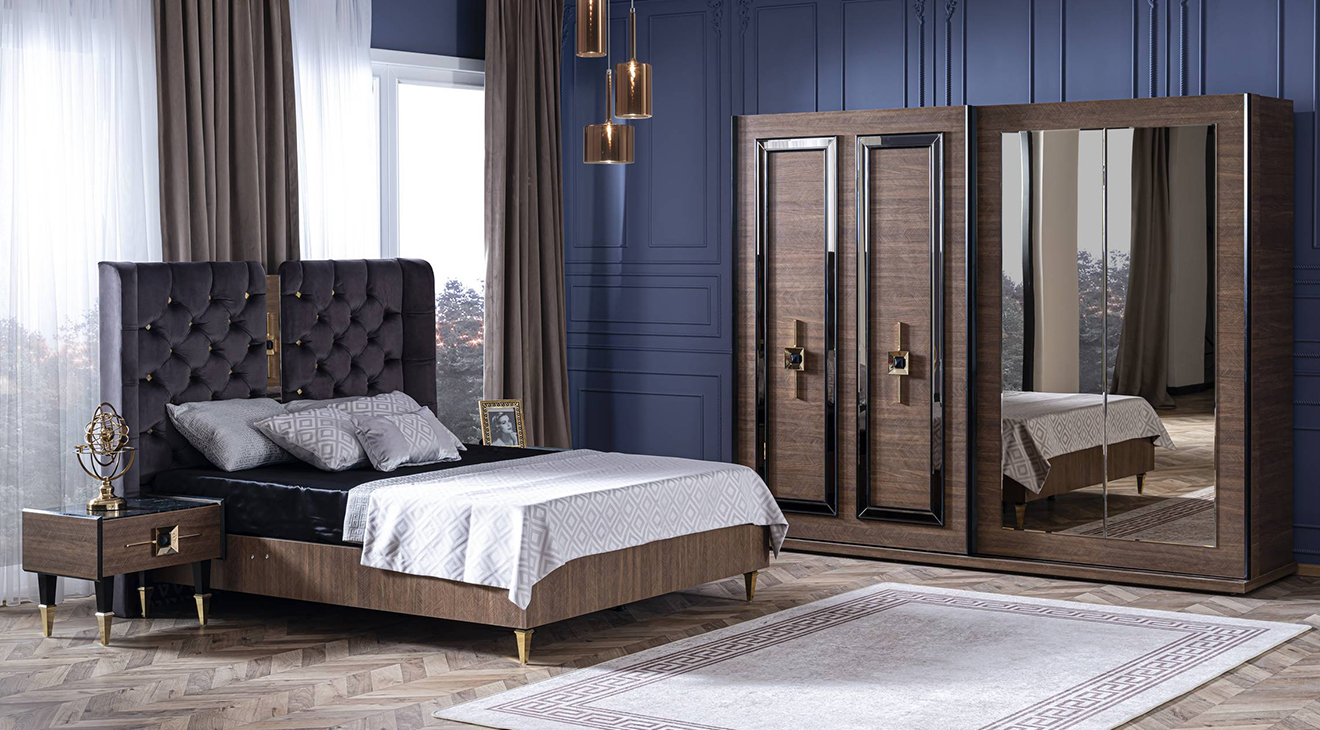 Parisar Sliding Door Bedroom Set