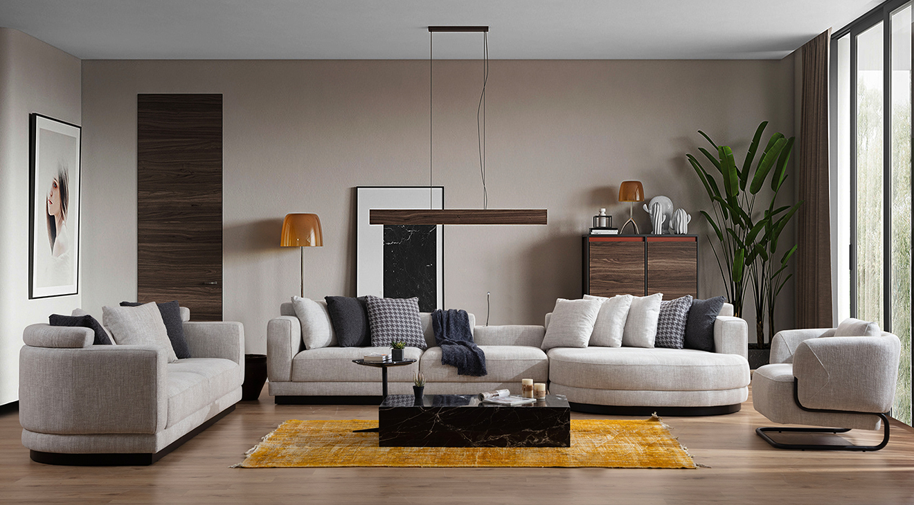 Picasso Corner Sofa Set with Sofa