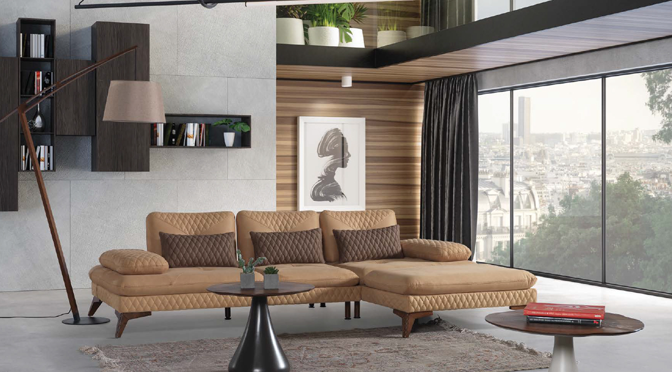 Quatro Relax Modern Corner Sofa Set