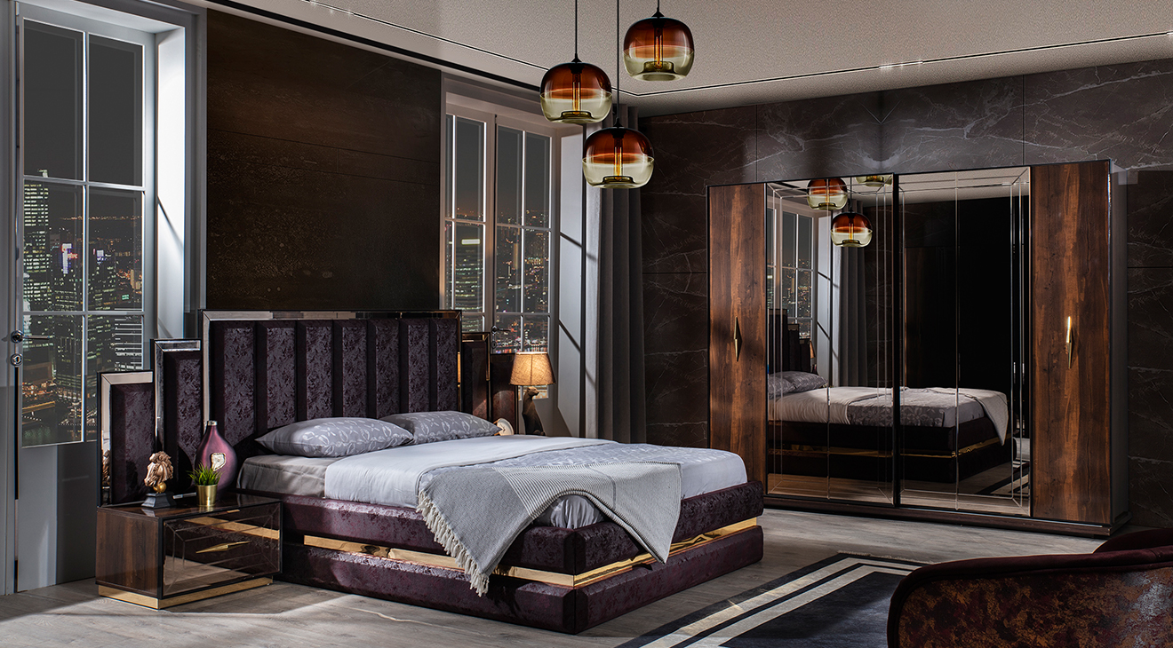 Ramses Sliding Door Bedroom Set