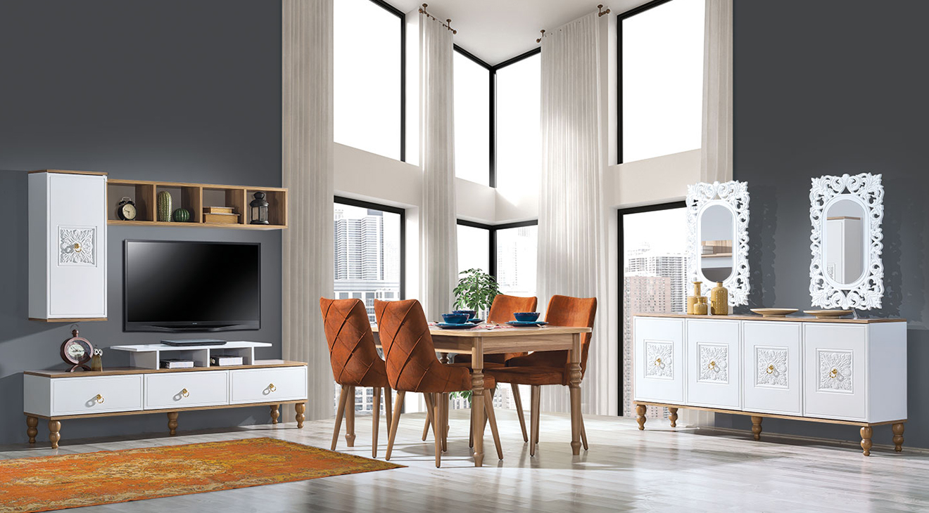 Rekor Wooden Leg Dining Room Set