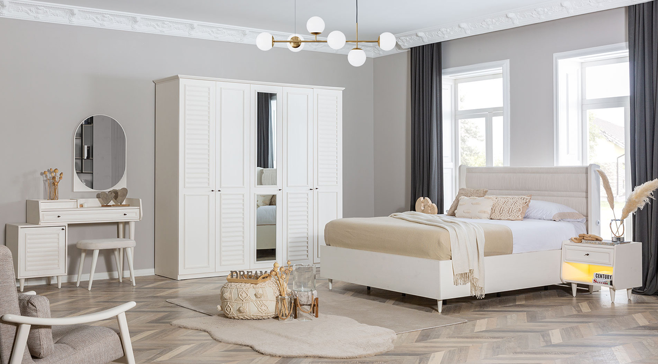 Agra 5 Door Bedroom Set