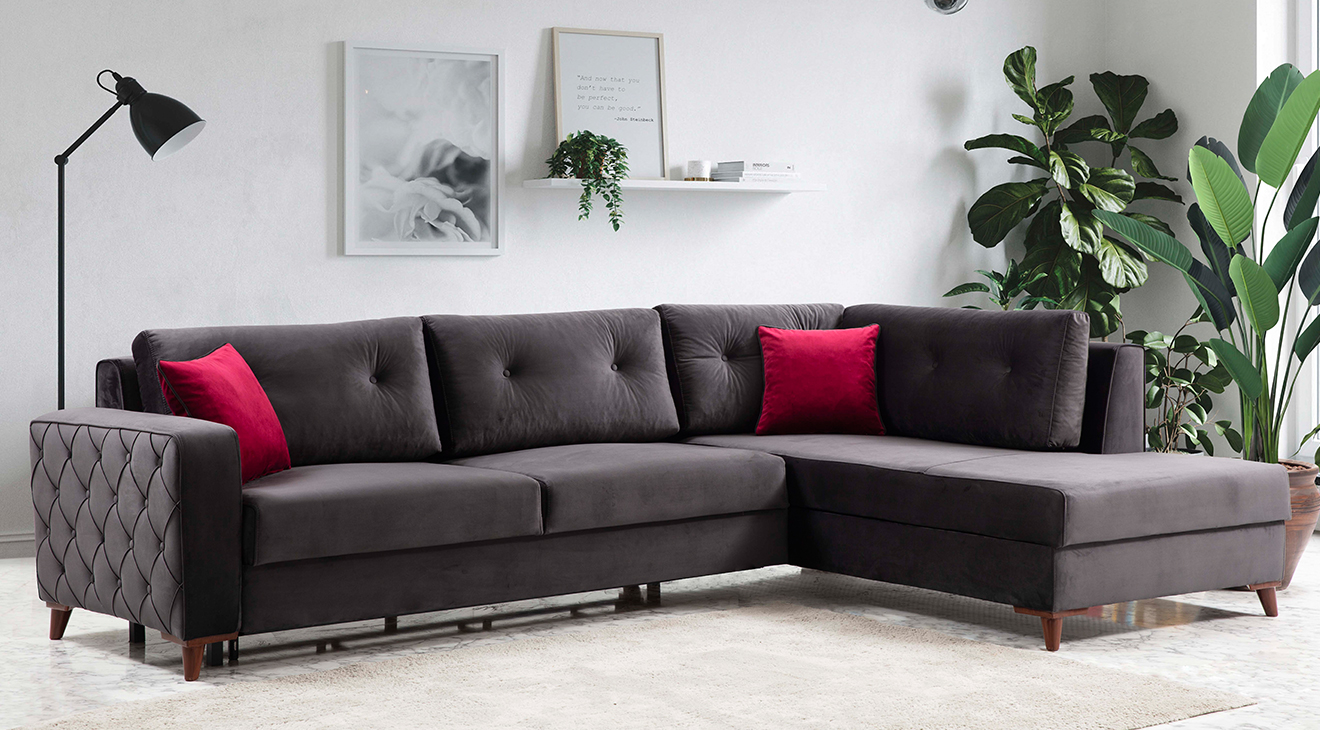 Rose Corner Sofa Set
