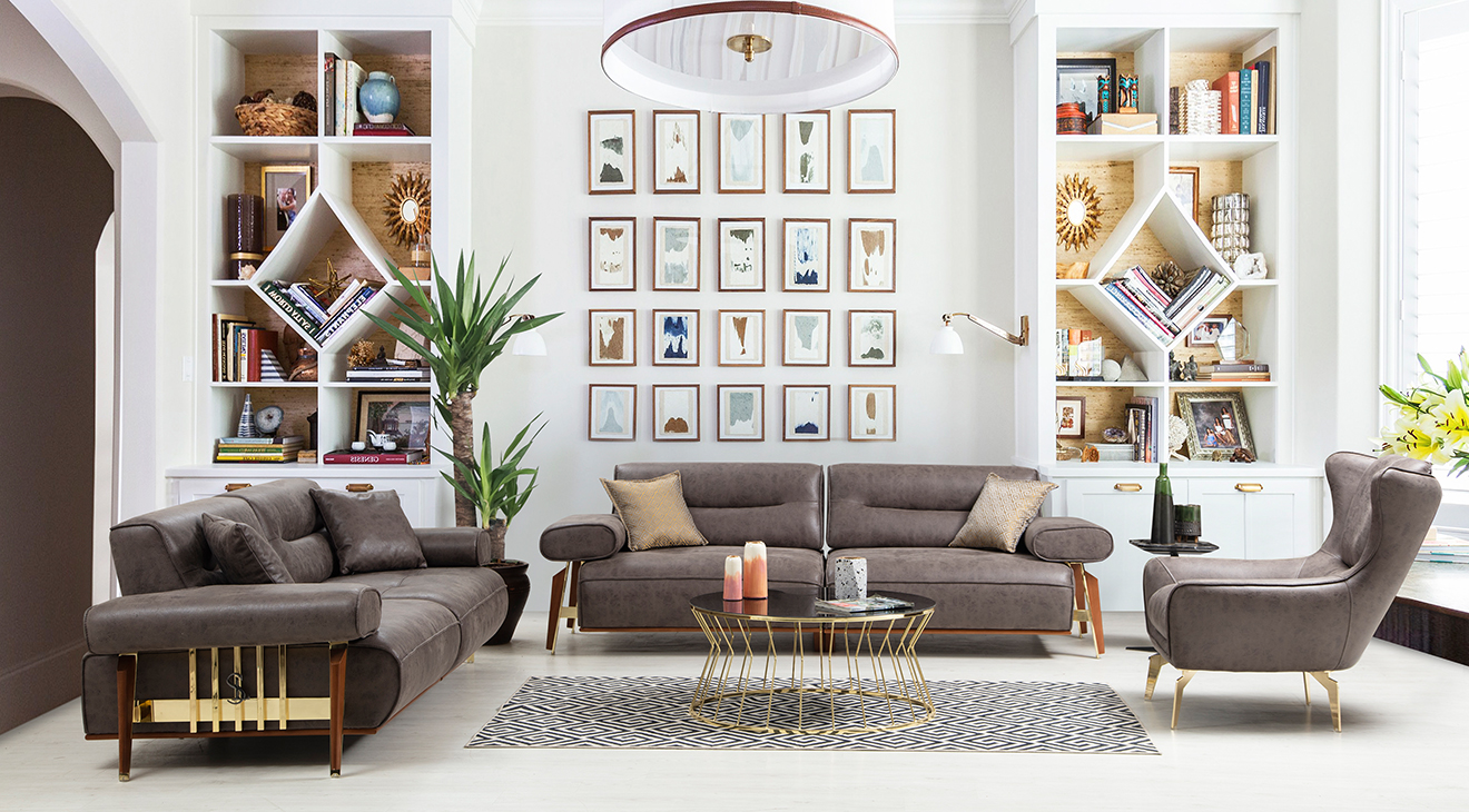 Rosso Modern Sofa Set
