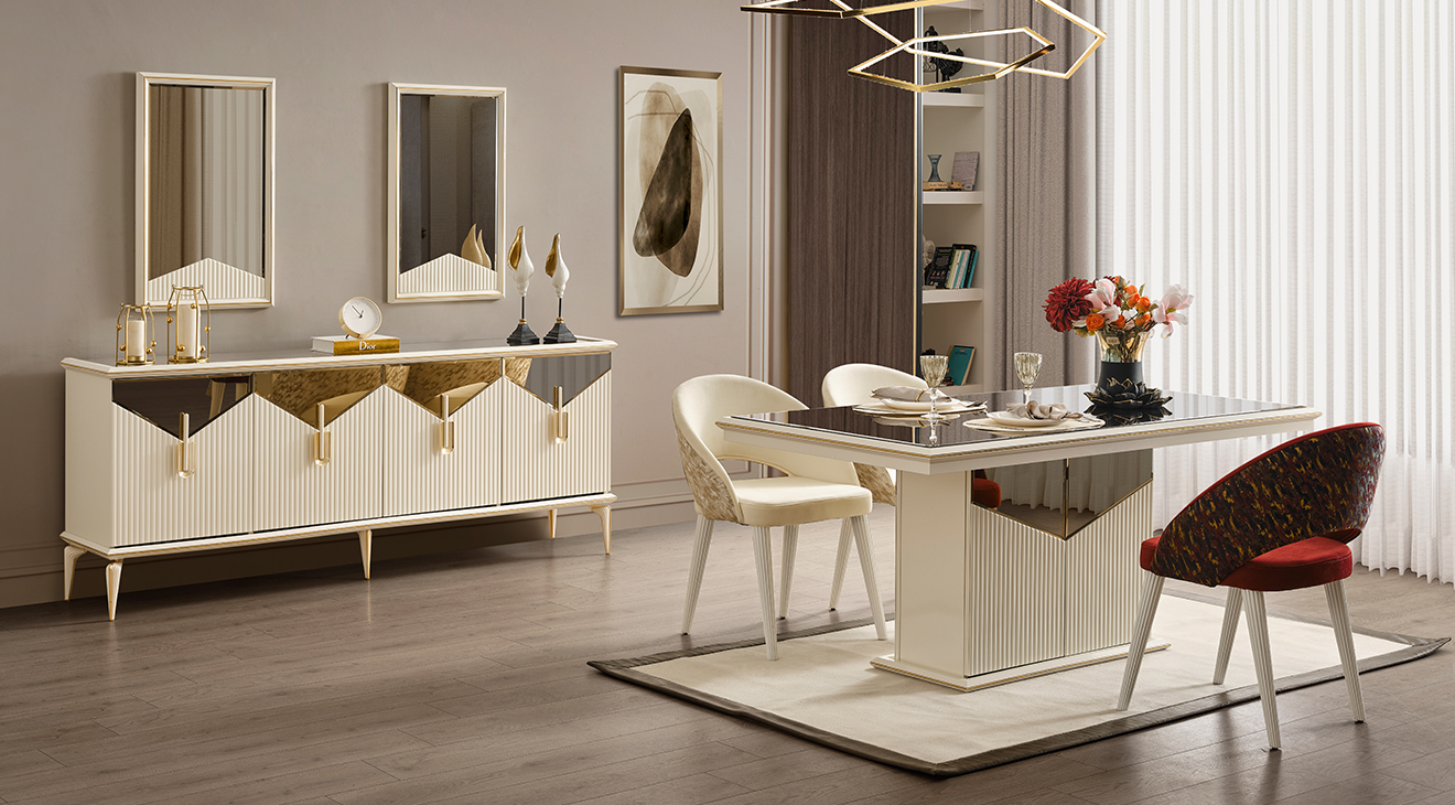 Side Modern Dining Room Set 2