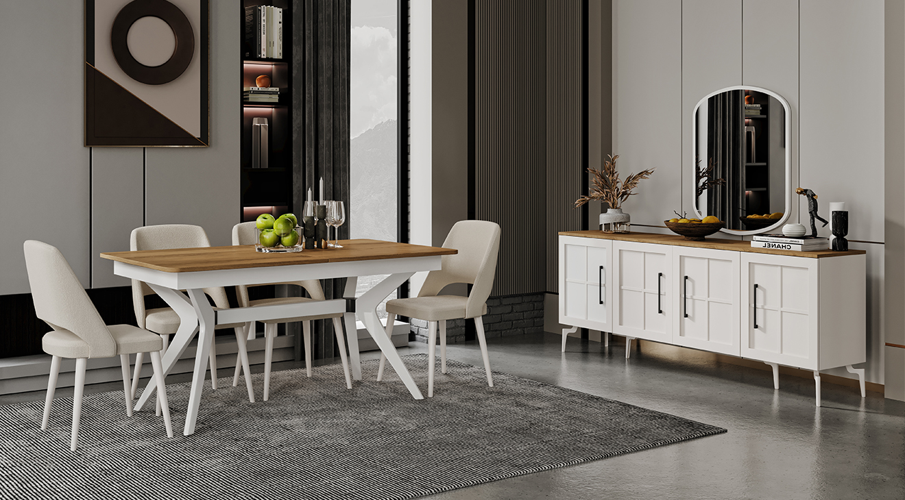 Sirkeci Moonstone Dining Room Set