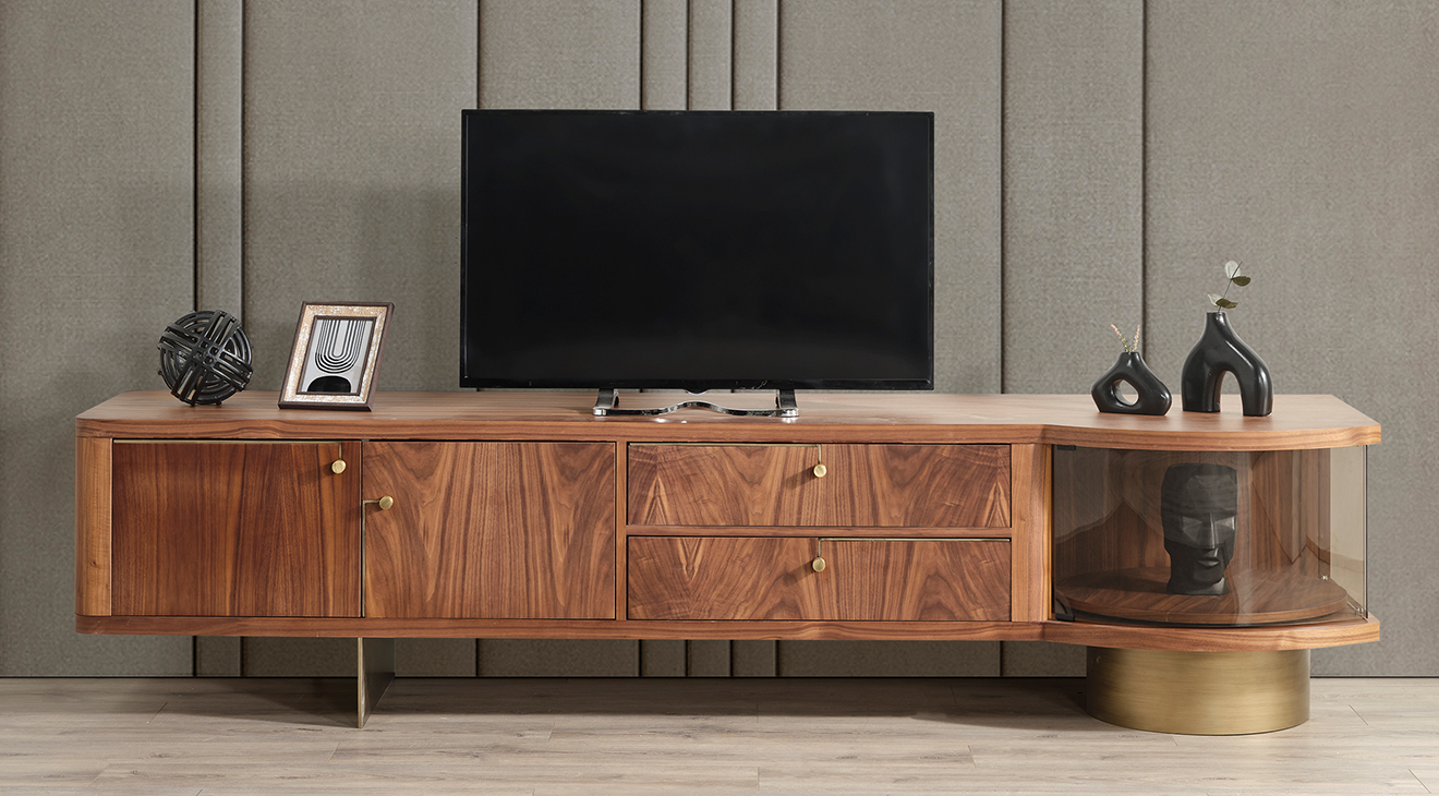 Tokyo Walnut Tv Unit