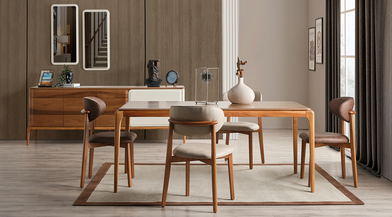Trend Ahşap Ayaklı Modern Yemek Odası Takımı | Mobilyamevime | İnegöl ...