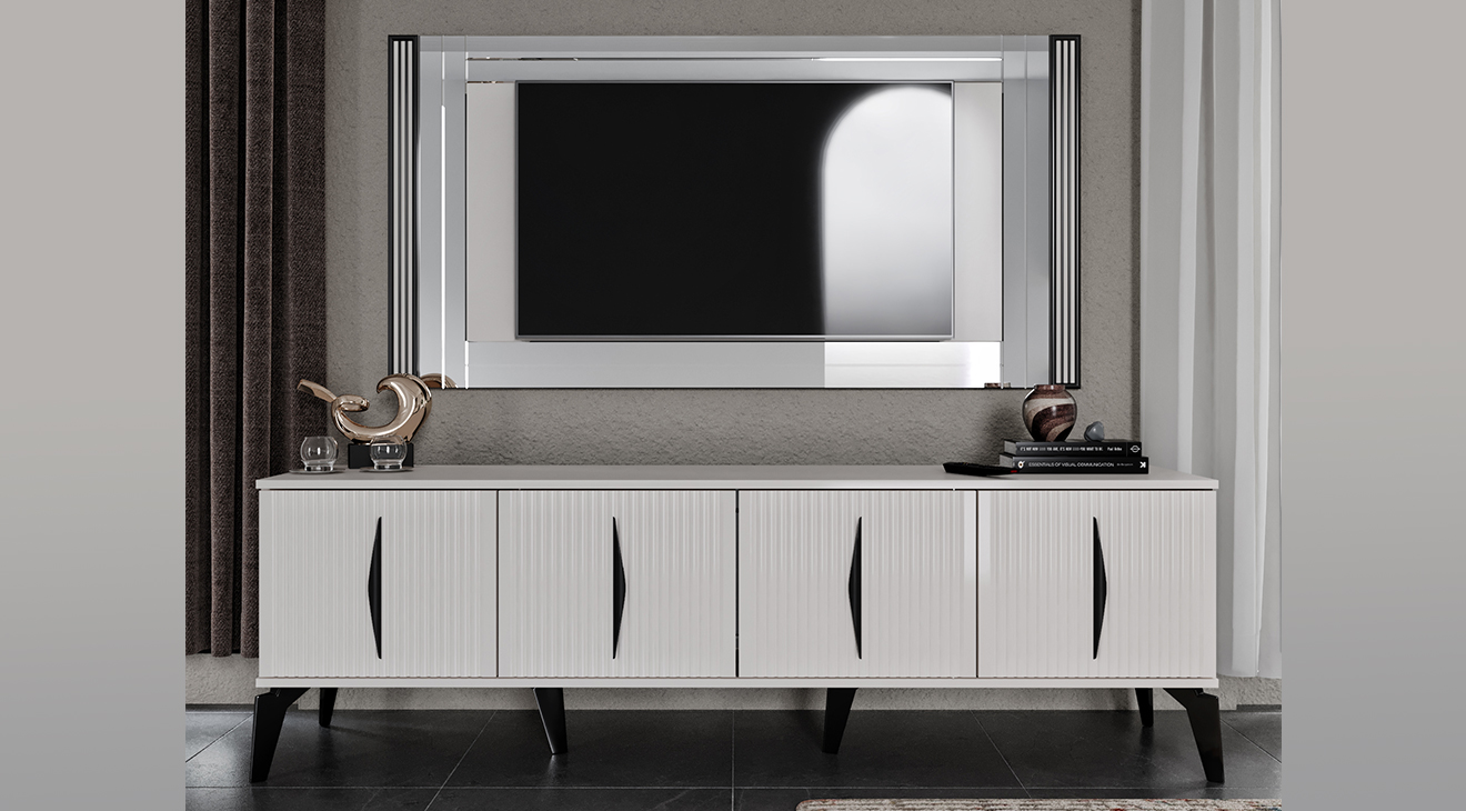 Umraniye Cream TV Unit